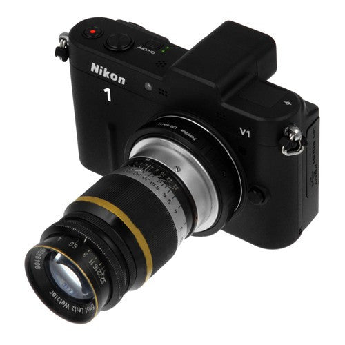 Fotodiox Lens Adapter - Compatible with M39/L39 (x1mm Pitch) Screw Mount Russian & Leica Thread Mount Lenses to Nikon 1-Series Mirrorless Cameras