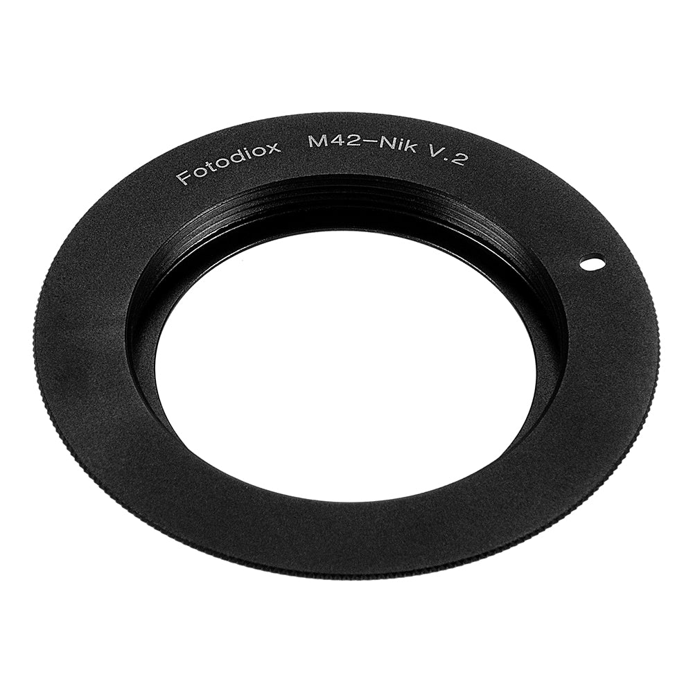 Fotodiox Lens Mount Adapter - M42 Type 2 Screw Mount SLR Lens to Nikon F Mount SLR Camera Body