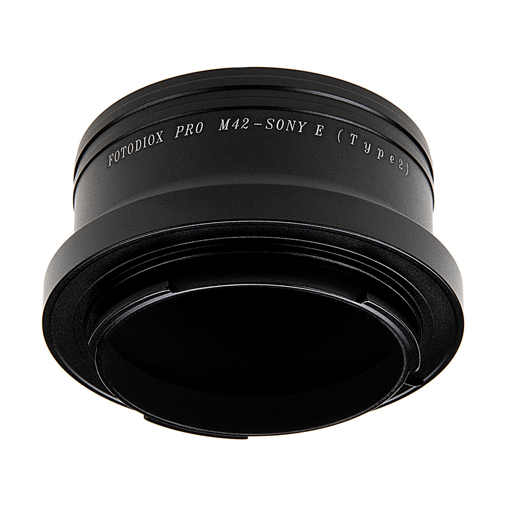 Fotodiox Pro Lens Mount Adapter - M42 Type 2 (42mm x1 Screw Mount) to Sony Alpha E-Mount Mirrorless Camera Body