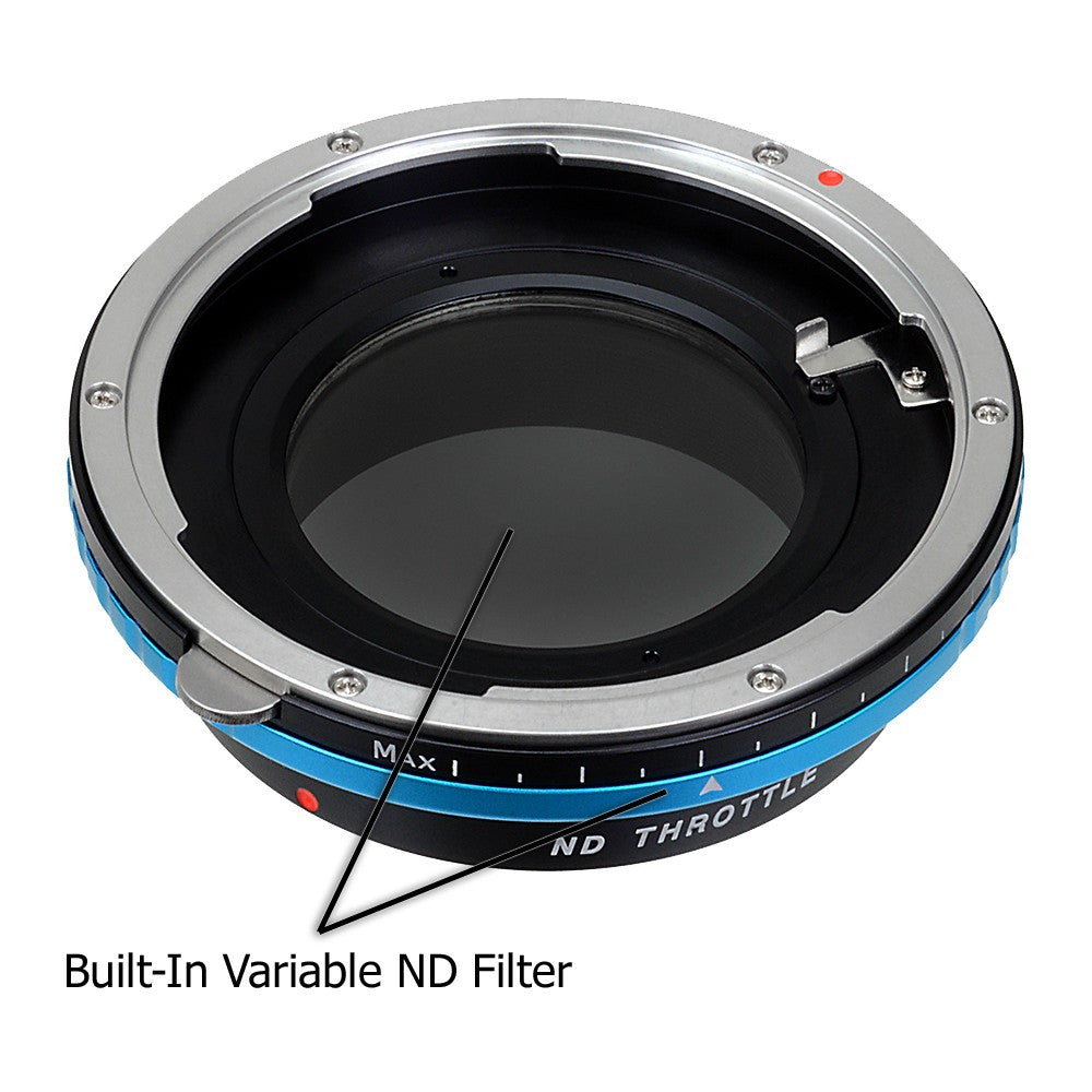 Vizelex ND Throttle Lens Mount Adapter - Mamiya 645 (M645) Mount Lenses to Canon EOS (EF, EF-S) Mount SLR Camera Body with Built-In Variable ND Filter (2 to 8 Stops)