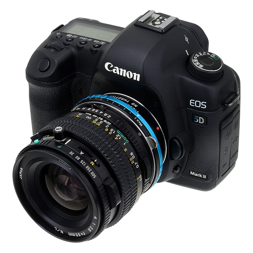 Vizelex ND Throttle Lens Mount Adapter - Mamiya 645 (M645) Mount Lenses to Canon EOS (EF, EF-S) Mount SLR Camera Body with Built-In Variable ND Filter (2 to 8 Stops)