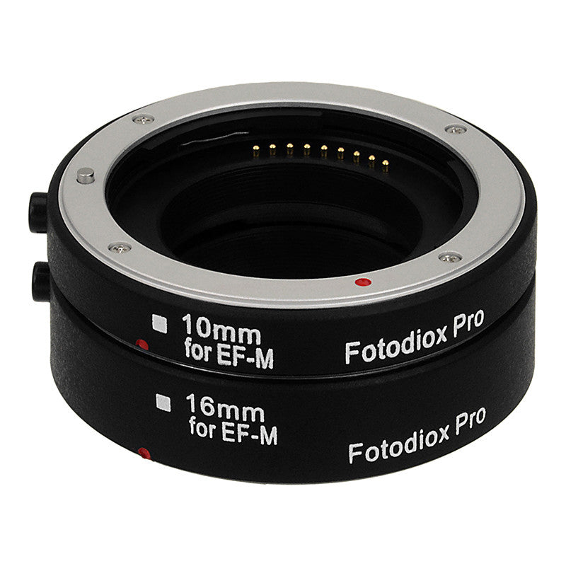 Fotodiox Pro Automatic Macro Extension Tube Set for Canon EOS M (EF-M) Mount Mirrorless Cameras for Extreme Close-up Photography