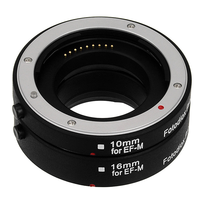 Fotodiox Pro Automatic Macro Extension Tube Set for Canon EOS M (EF-M) Mount Mirrorless Cameras for Extreme Close-up Photography