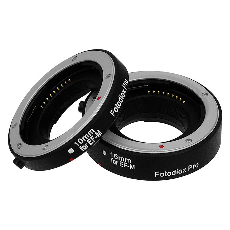 Fotodiox Pro Automatic Macro Extension Tube Set for Canon EOS M (EF-M) Mount Mirrorless Cameras for Extreme Close-up Photography