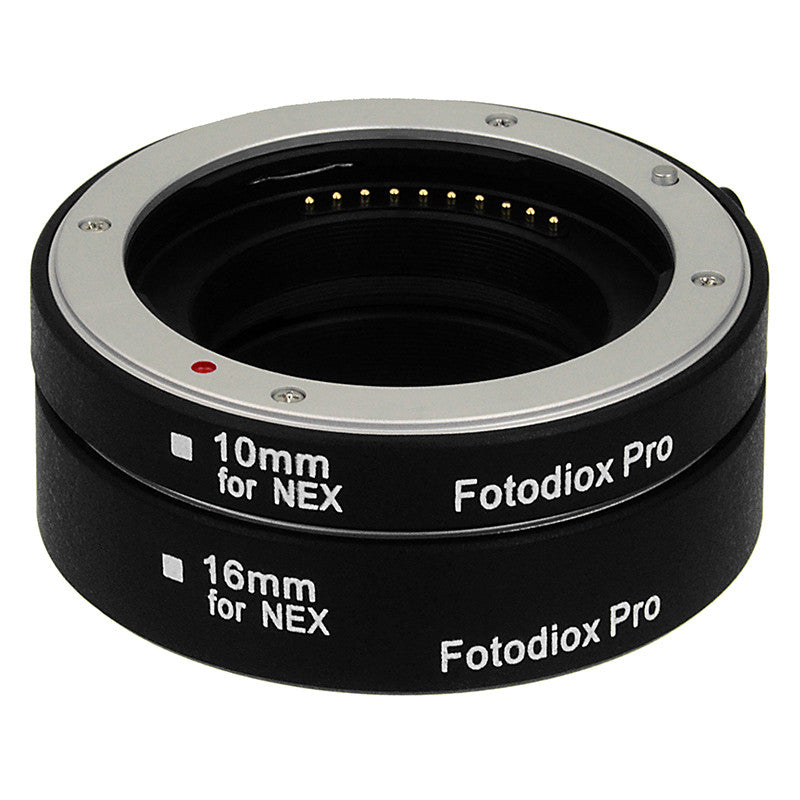Fotodiox Pro Automatic Macro Extension Tube Set for Sony Alpha E-Mount Mirrorless Cameras for Extreme Close-up Photography