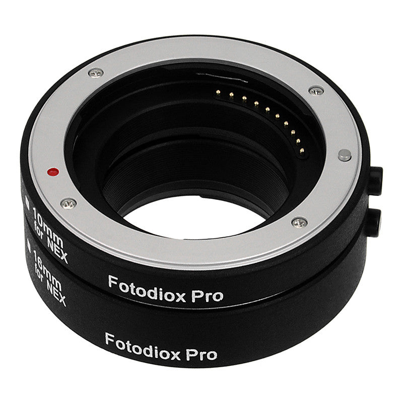 Fotodiox Pro Automatic Macro Extension Tube Set for Sony Alpha E-Mount Mirrorless Cameras for Extreme Close-up Photography