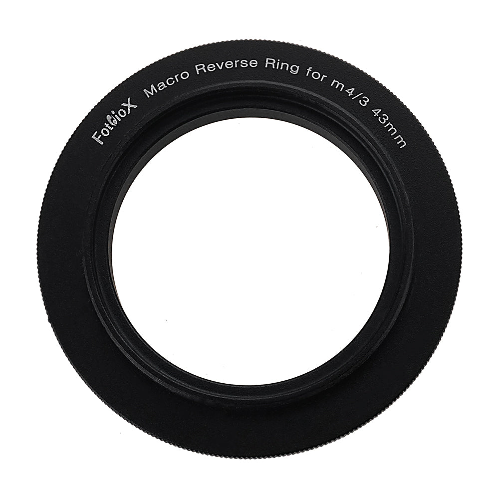 Macro Reverse Ring for Micro Four Thirds - Camera Mount to Filter Thread Adapter for Olympus, Panasonic, BMPCC and other MFT Camera Mounts