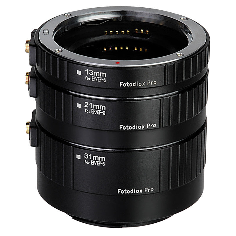 Fotodiox Pro Automatic Macro Extension Tube Set for Canon EOS (EF, EF-S) Mount SLR Cameras for Extreme Close-up Photography