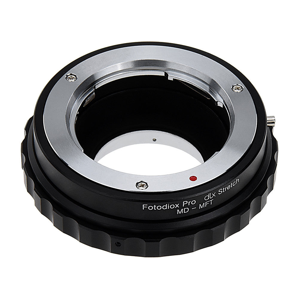 Fotodiox DLX Stretch Lens Adapter - Minolta Rokkor (SR / MD / MC) SLR Lens to Micro Four Thirds (MFT, M4/3) Mount Mirrorless Camera Body with Macro Focusing Helicoid and Magnetic Drop-In Filters