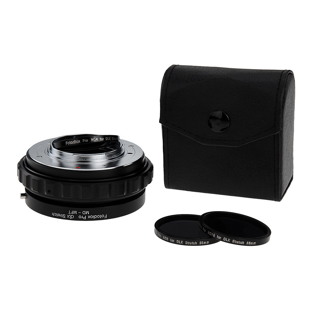 Fotodiox DLX Stretch Lens Adapter - Minolta Rokkor (SR / MD / MC) SLR Lens to Micro Four Thirds (MFT, M4/3) Mount Mirrorless Camera Body with Macro Focusing Helicoid and Magnetic Drop-In Filters