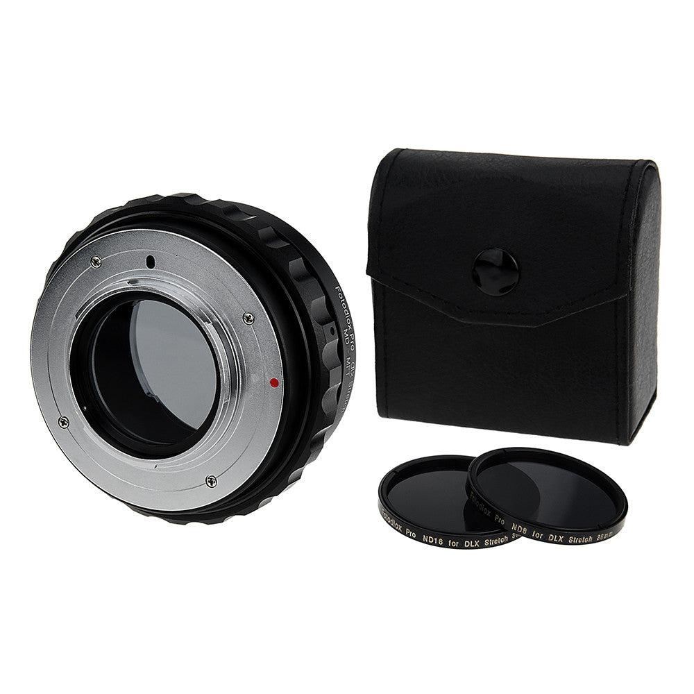 Fotodiox DLX Stretch Lens Adapter - Minolta Rokkor (SR / MD / MC) SLR Lens to Micro Four Thirds (MFT, M4/3) Mount Mirrorless Camera Body with Macro Focusing Helicoid and Magnetic Drop-In Filters