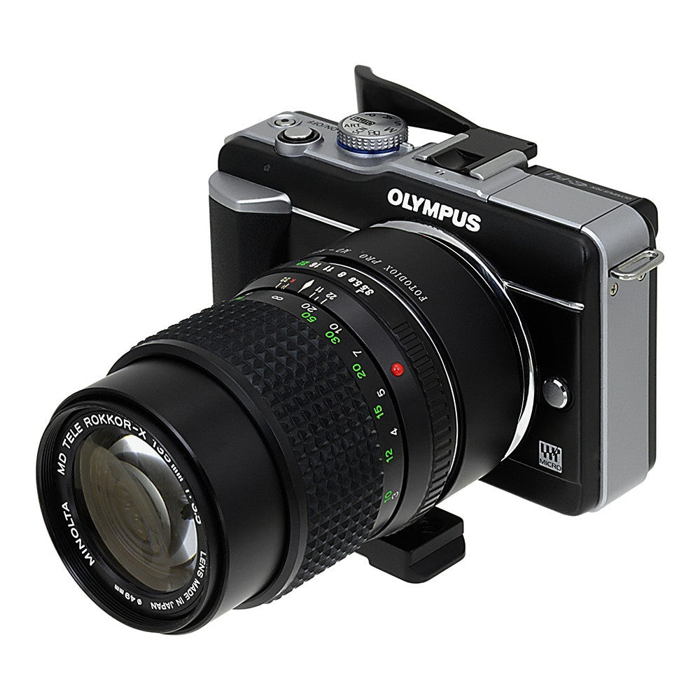 Fotodiox Pro Lens Mount Adapter - Minolta Rokkor (SR / MD / MC) SLR Lens to Micro Four Thirds (MFT, M4/3) Mount Mirrorless Camera Body