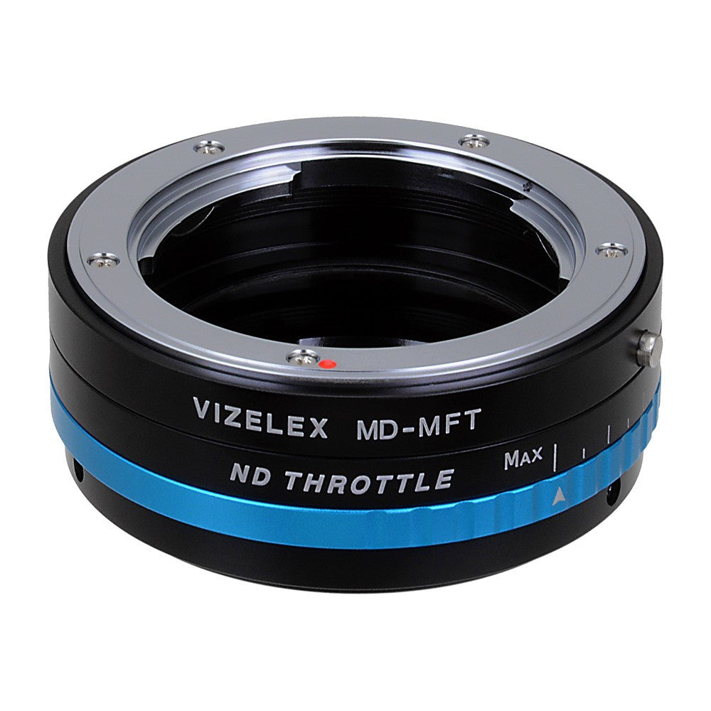 MInolta MD SLR Lens to Micro Four Thirds (MFT, M4/3) Mount Mirrorless Camera Body Adapter, with Built-In Variable ND Filter (2-Stop to 8-Stops)