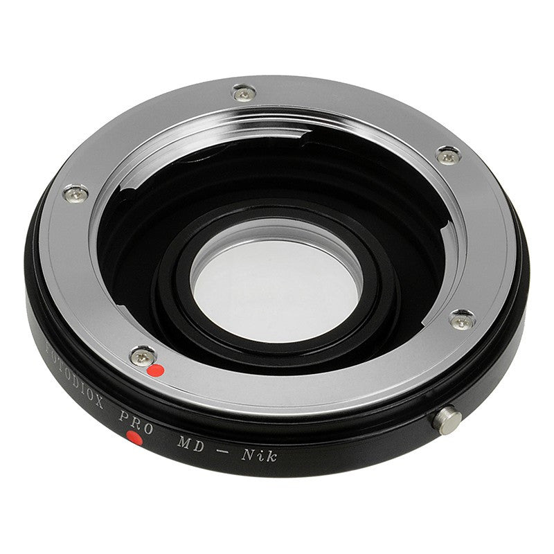 Fotodiox Pro Lens Mount Adapter - Minolta Rokkor (SR / MD / MC) SLR Lens to Nikon F Mount SLR Camera Body