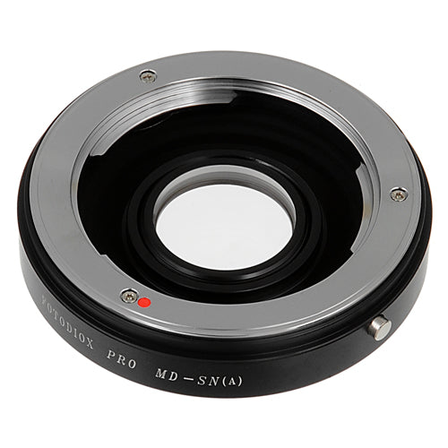 Fotodiox Pro Lens Mount Adapter - Minolta Rokkor (SR / MD / MC) Lens to Sony A-Mount (Minolta AF) Mount Cameras
