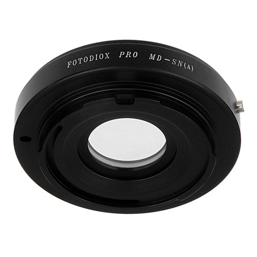 Fotodiox Pro Lens Mount Adapter - Minolta Rokkor (SR / MD / MC) Lens to Sony A-Mount (Minolta AF) Mount Cameras