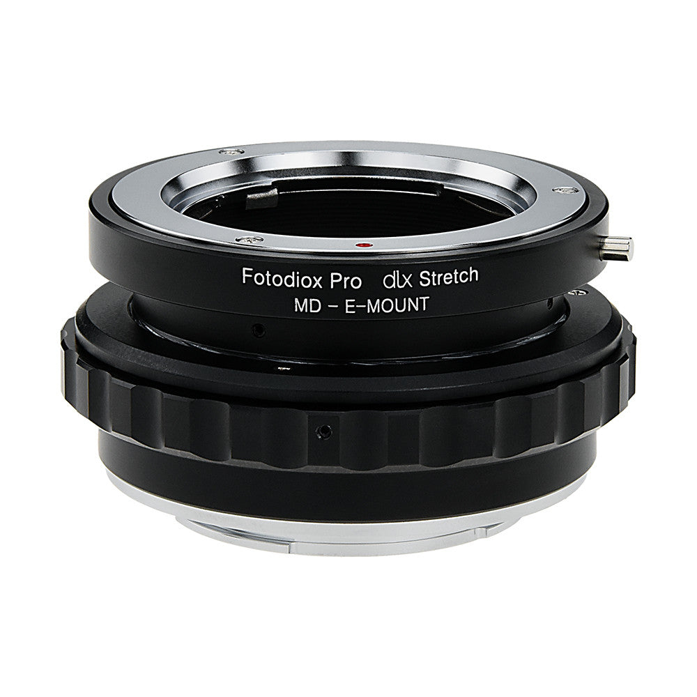 Fotodiox DLX Stretch Lens Mount Adapter - Minolta Rokkor (SR / MD / MC) SLR Lens to Sony Alpha E-Mount Mirrorless Camera Body with Macro Focusing Helicoid and Magnetic Drop-In Filters