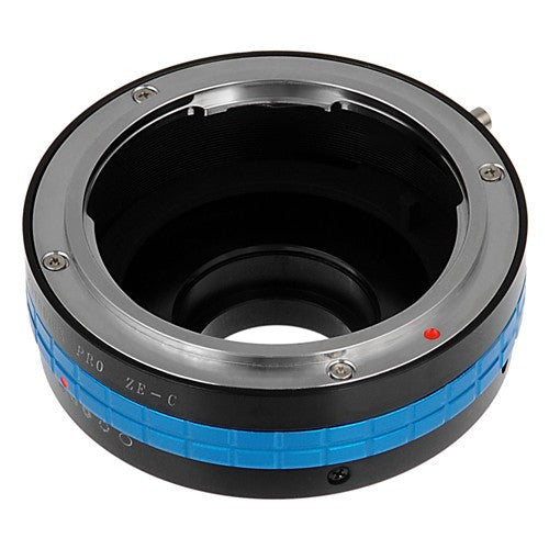 Fotodiox Pro Lens Adapter - Compatible with Mamiya 35mm (ZE) SLR Lenses to C-Mount (1" Screw Mount) Cine & CCTV Cameras with Built-In Aperture Control Dial