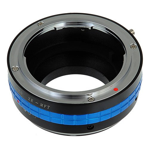 Fotodiox Pro Lens Mount Adapter - Mamiya 35mm (ZE) SLR Lens to Micro Four Thirds (MFT, M4/3) Mount Mirrorless Camera Body, with Built-In Aperture Control Dial