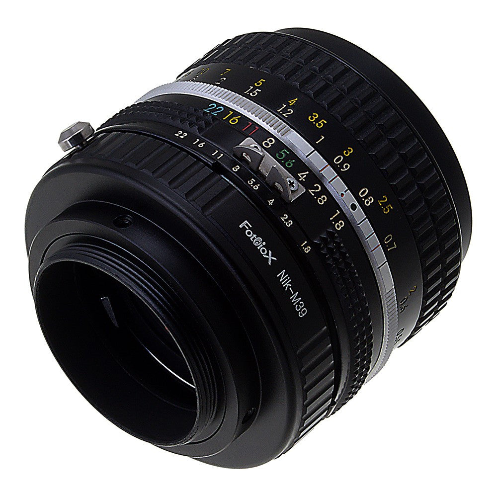 Fotodiox Lens Adapter - Compatible with Nikon F Mount D/SLR Lenses to M39 Screw Mount System Cameras