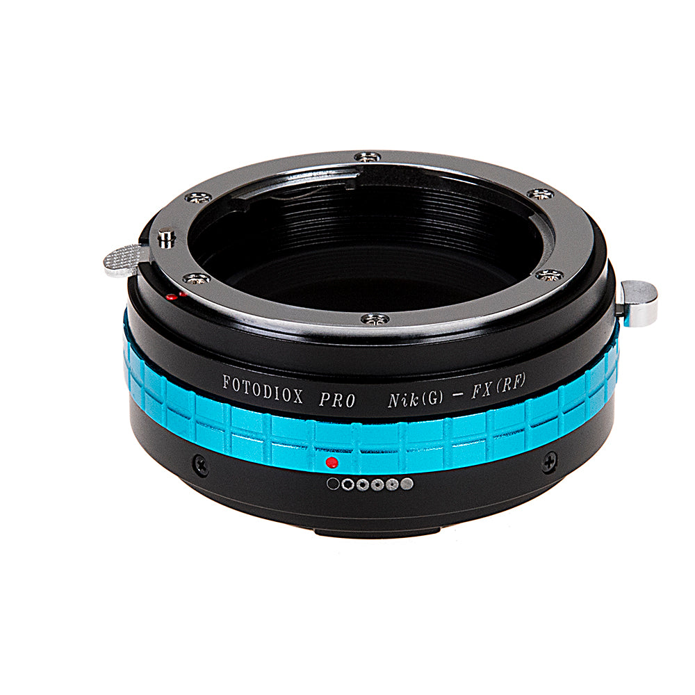Fotodiox Pro Lens Mount Adapter - Nikon Nikkor F Mount G-Type D/SLR Lens to Fujifilm Fuji X-Series Mirrorless Camera Body, with Built-In Aperture Control Dial