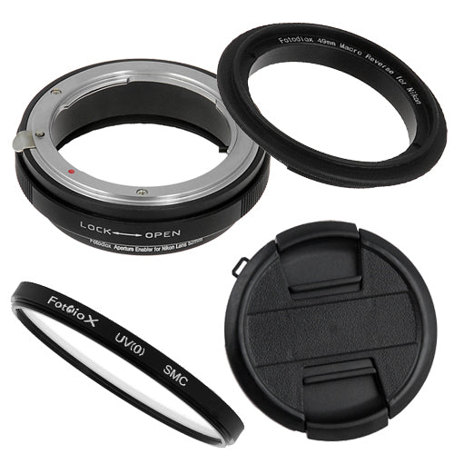 Macro Reverse Ring for Nikon - Camera Mount to Filter Thread Adapter for Nikon F (FX & DX) Camera Mounts