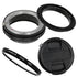 Macro Reverse Ring for Nikon - Camera Mount to Filter Thread Adapter for Nikon F (FX & DX) Camera Mounts