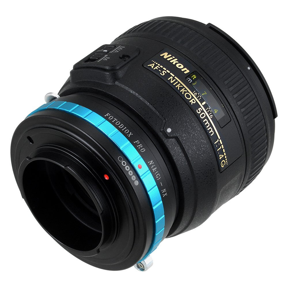 Fotodiox Pro Lens Adapter - Compatible with Nikon F Mount G-Type D/SLR Lenses to Samsung NX Mount Mirrorless Cameras
