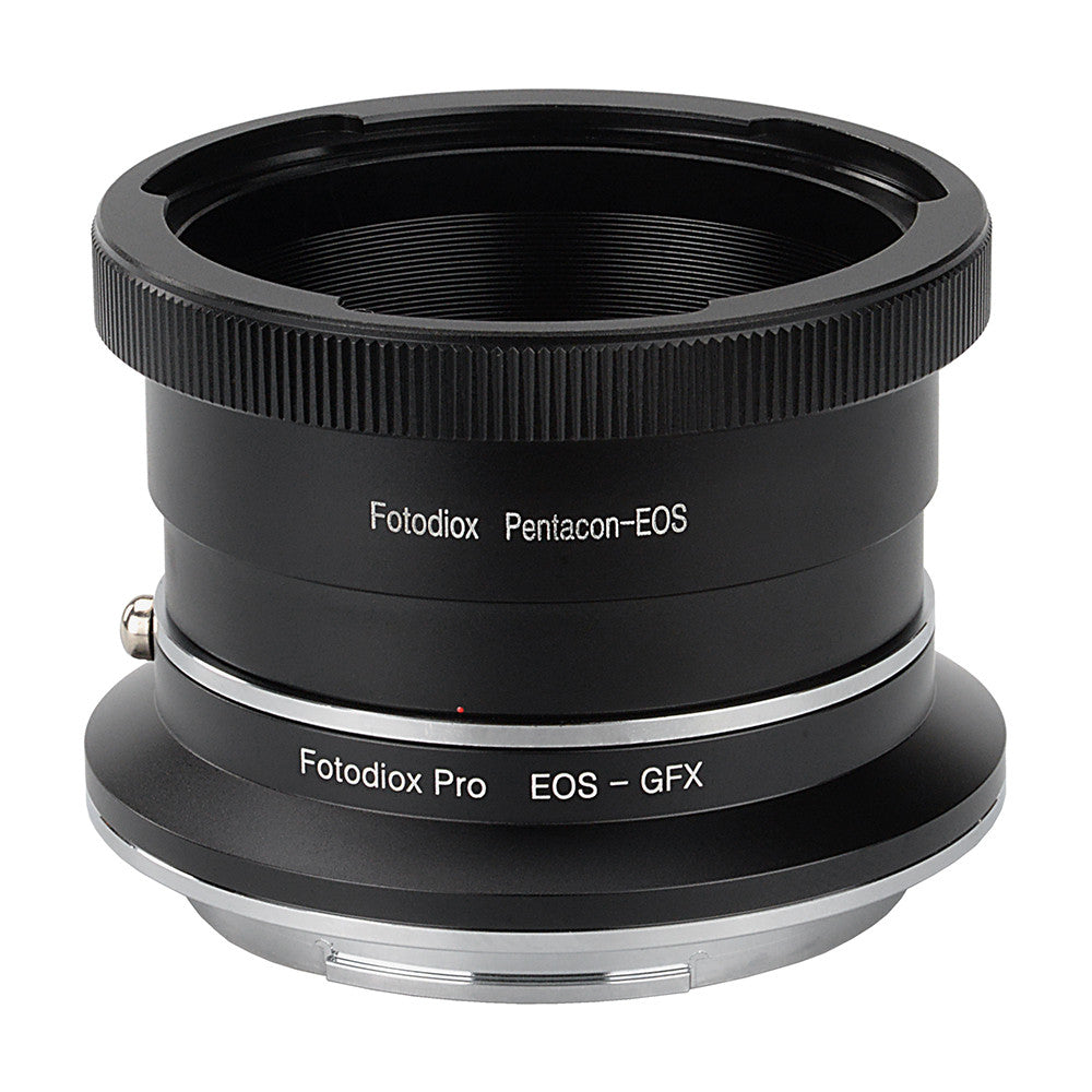 Fotodiox Pro Lens Mount Double Adapter, Pentacon 6 (Kiev 60) SLR and Canon EOS (EF / EF-S) D/SLR Lenses to Fujifilm G-Mount GFX Mirrorless Digital Camera Systems (such as GFX 50S and more)