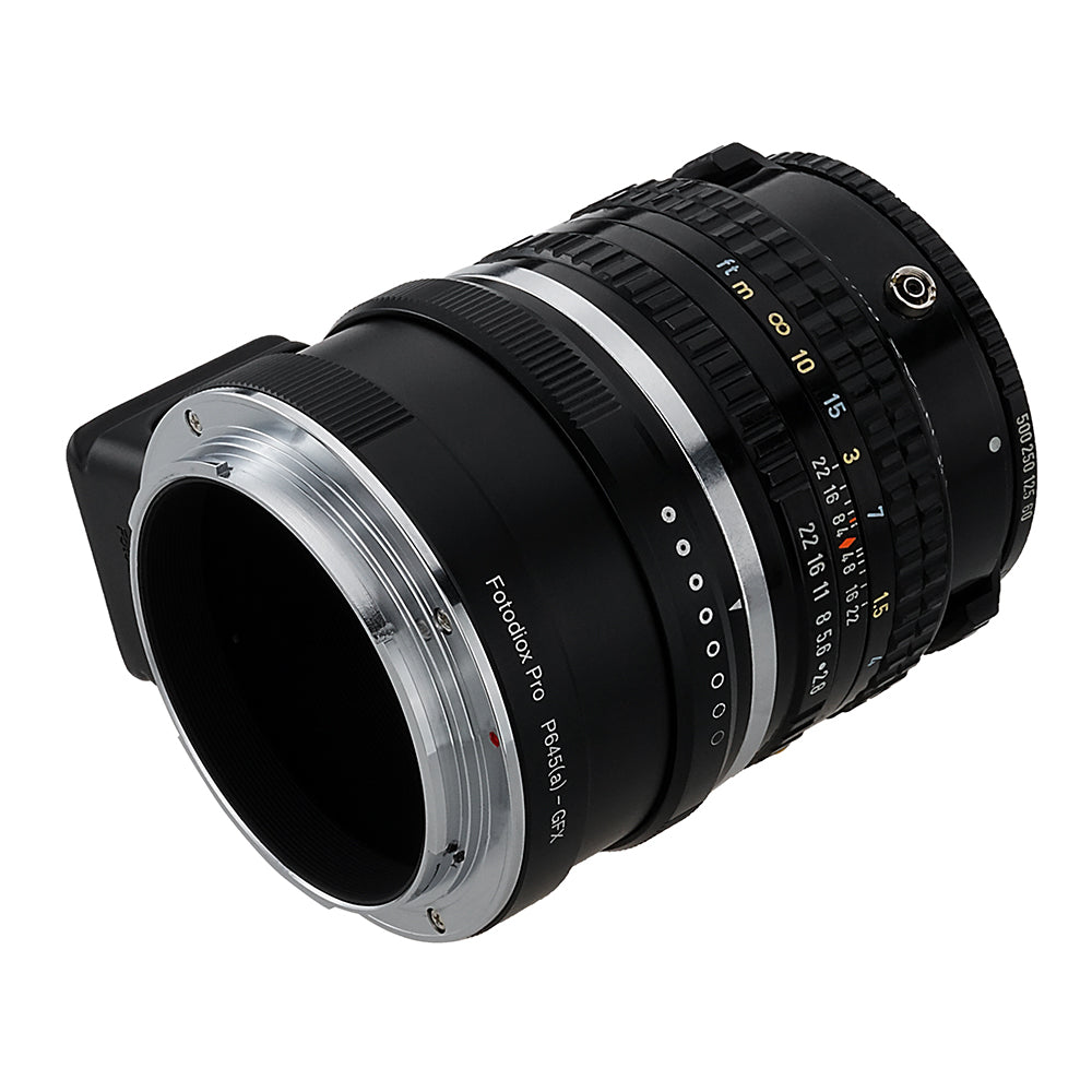 Fotodiox Pro Lens Adapter with Built-In Aperture Control Dial - Compatible with Pentax 645 (P645) Mount D FA & DA Auto Focus Lenses to Fujifilm G-Mount Digital Camera Body