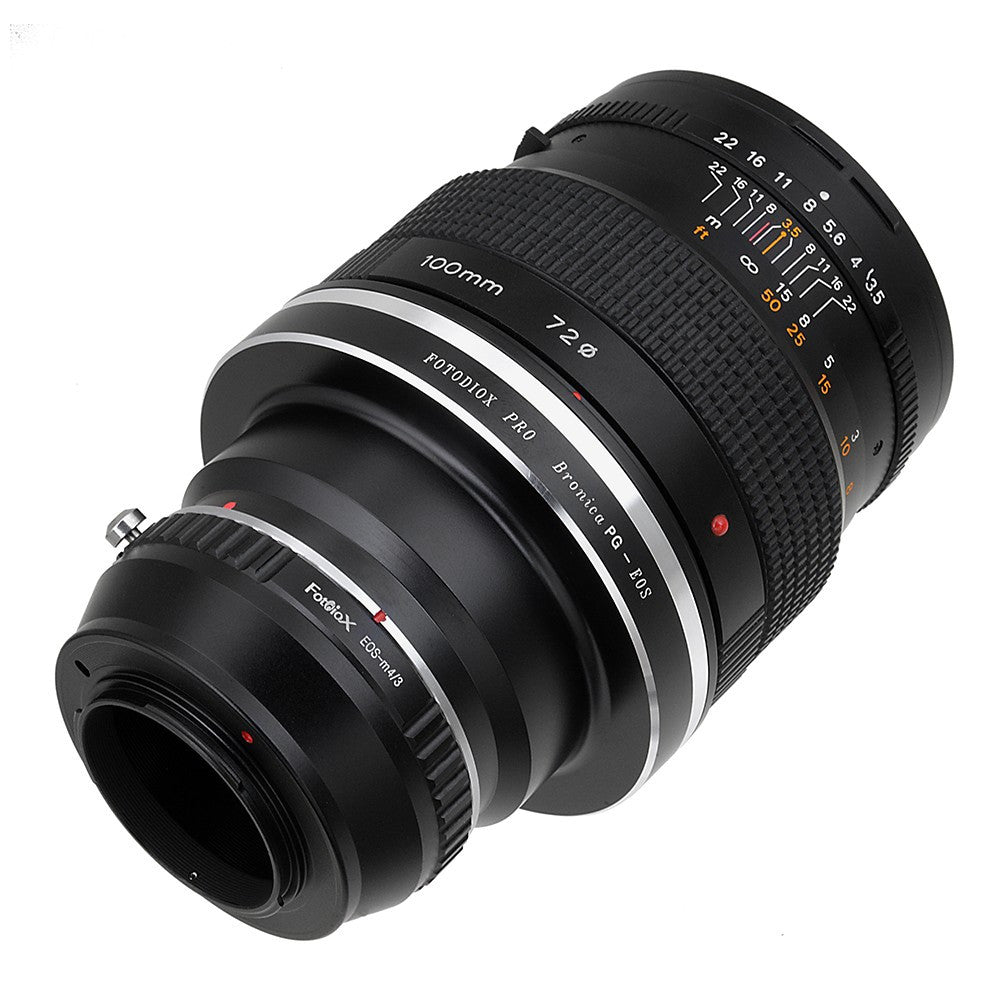 Fotodiox Pro Lens Mount Adapter - Bronica GS-1 (PG) Mount Lenses to Micro Four Thirds (MFT, M4/3) Mount Mirrorless Camera Body