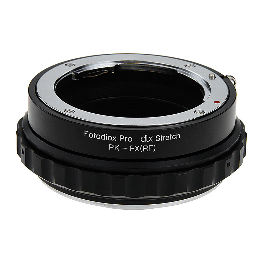 Fotodiox DLX Stretch Lens Adapter - Pentax K Mount (PK) SLR Lens to Fujifilm Fuji X-Series Mirrorless Camera Body with Macro Focusing Helicoid and Magnetic Drop-In Filters