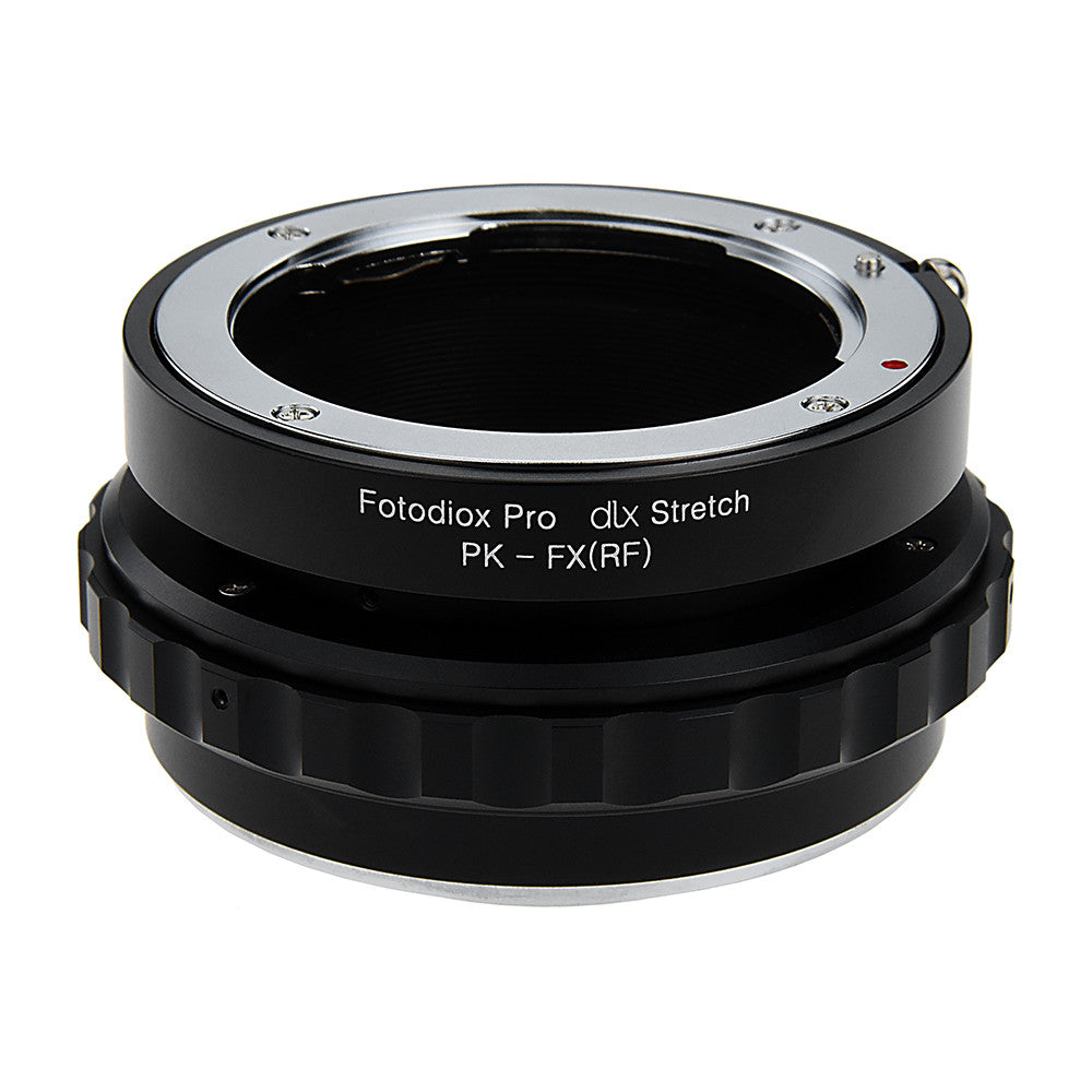 Fotodiox DLX Stretch Lens Adapter - Pentax K Mount (PK) SLR Lens to Fujifilm Fuji X-Series Mirrorless Camera Body with Macro Focusing Helicoid and Magnetic Drop-In Filters