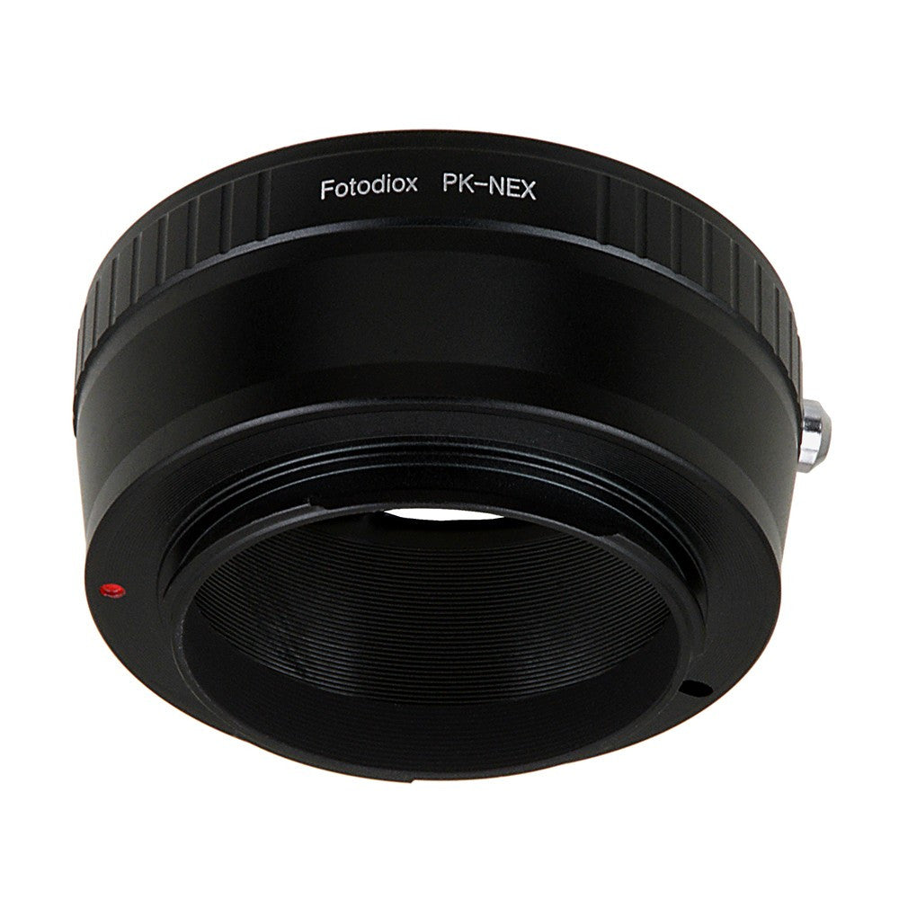 Fotodiox Lens Mount Adapter - Pentax K Mount (PK) SLR Lens to Sony Alpha E-Mount Mirrorless Camera Body