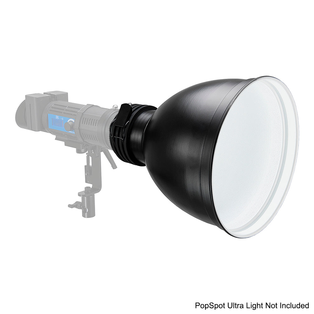 PopSpot Ultra 10" Wide Reflector from Fotodiox Pro - White Interior