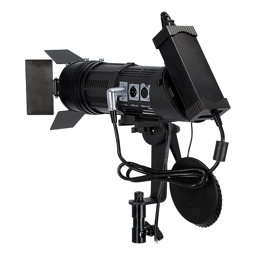 Fotodiox Pro PopSpot Ultra 100 Bi-Color - Focusing LED Light Kit, High-Intensity Dual Color LED 3200k-5600k Focusable Spot Light for Still and Video