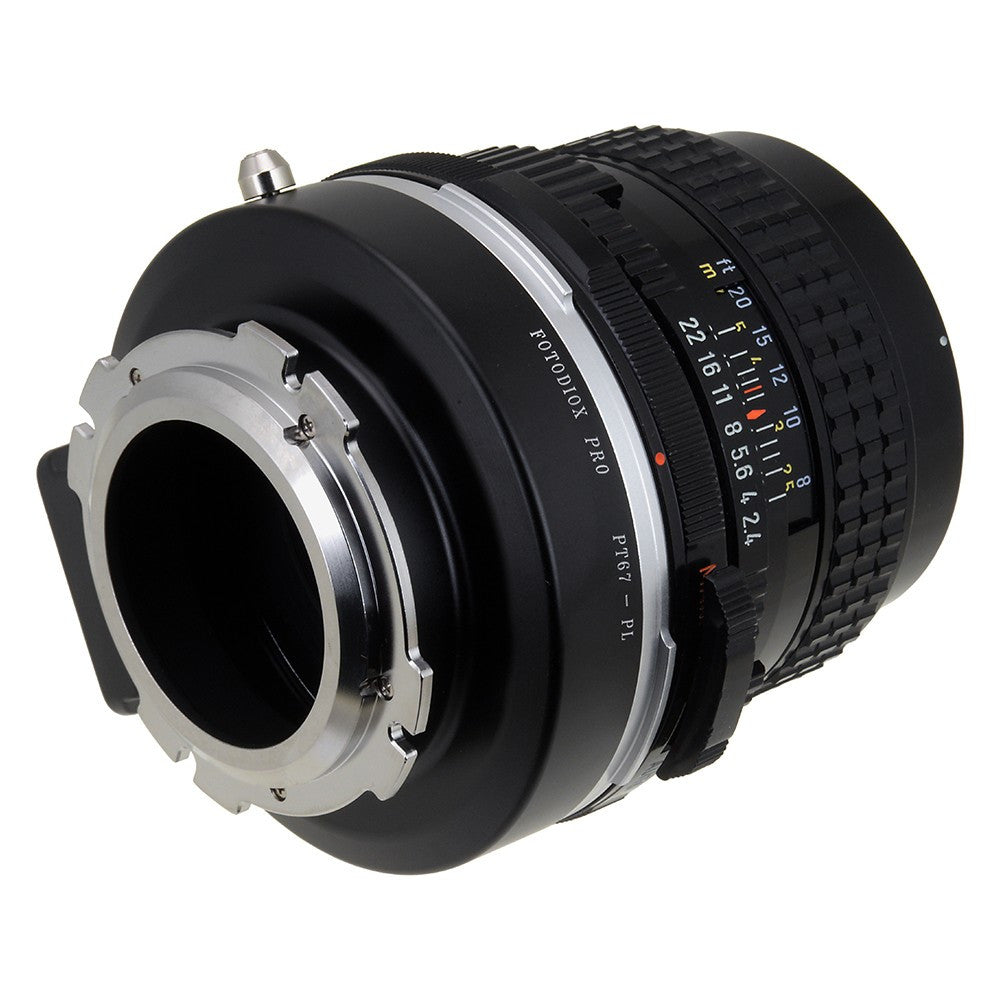 Fotodiox Pro Lens Adapter - Compatible with Pentax 6x7 (P67, PK67) Mount SLR Lenses to Arri PL (Positive Lock) Mount Cameras