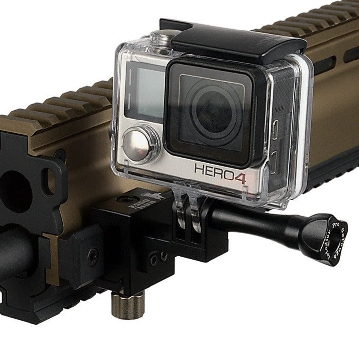 RAIL DOGZ 3-Prong Side Gun Rail Mount for GoPro HERO 2-Prong Mounting System - All Metal Camera Mount for Picatinny Rails