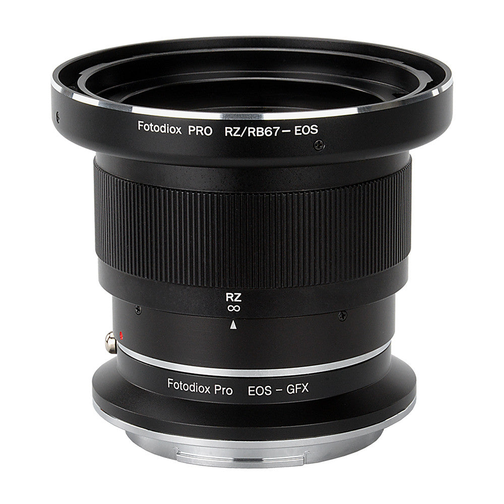 Fotodiox Pro Lens Mount Double Adapter, Mamiya RB67/RZ67 Mount and Canon EOS (EF / EF-S) D/SLR Lenses to Fujifilm G-Mount GFX Mirrorless Digital Camera Systems (such as GFX 50S and more)