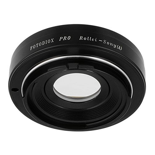 Fotodiox Pro Lens Mount Adapter - Rolleiflex QBM (SL35) Lens to Sony A-Mount (Minolta AF) Cameras