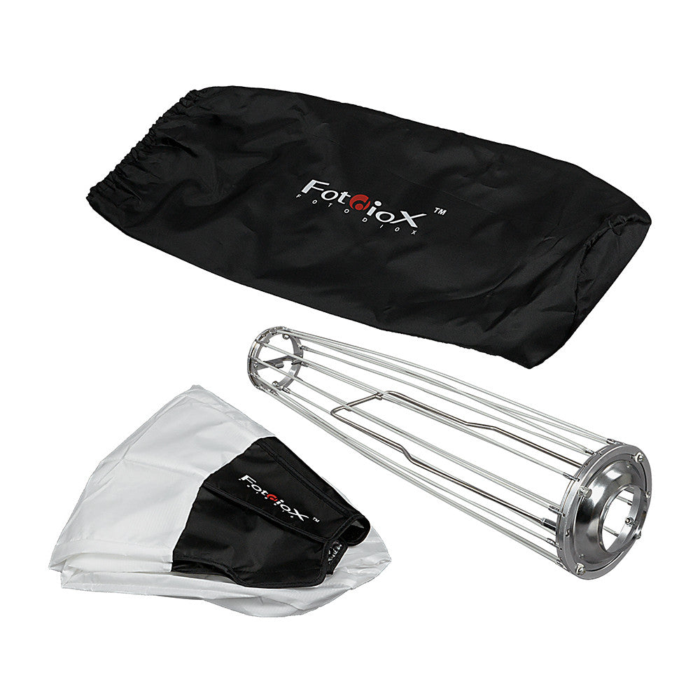 Fotodiox Lantern Softbox with Profoto Speedring for Profoto and Compatible - Collapsible Globe Softbox with Partial Silver Reflective Interior and Soft Diffusion Panels