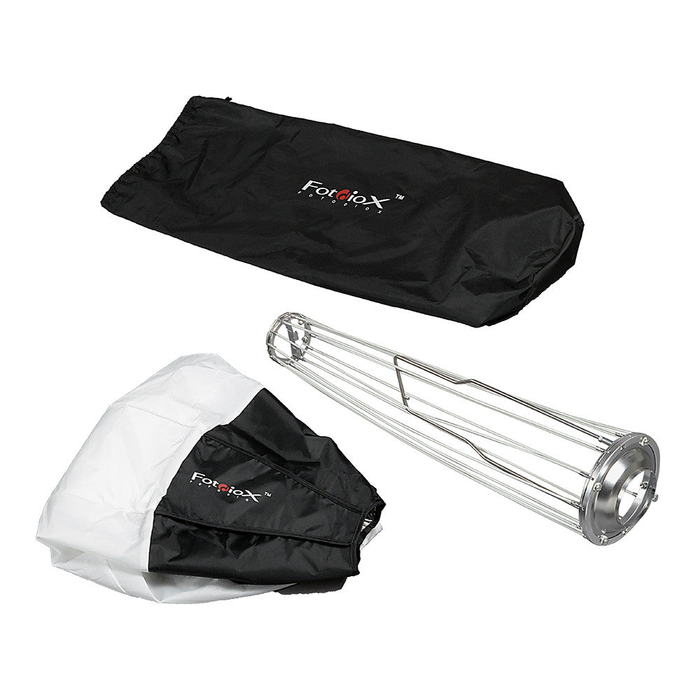 Fotodiox Lantern Softbox with Profoto Speedring for Profoto and Compatible - Collapsible Globe Softbox with Partial Silver Reflective Interior and Soft Diffusion Panels