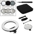 Fotodiox Selfie Starlite Vlog Light - 18in Bi-Color Dimmable LED Ring Light for Portrait, Photography, Makeup, YouTube, Live Streaming Video and more