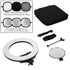 Fotodiox Selfie Starlite Vlog Light - 18in Bi-Color Dimmable LED Ring Light for Portrait, Photography, Makeup, YouTube, Live Streaming Video and more