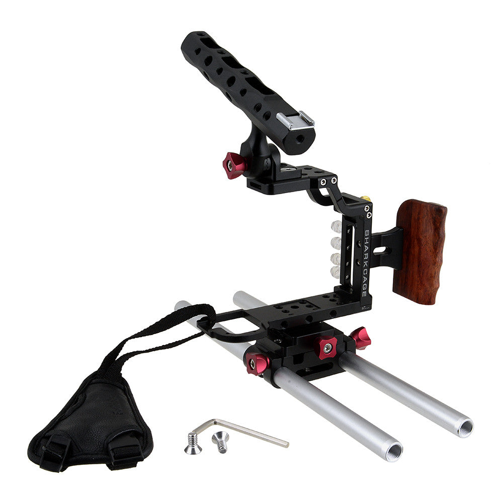 Fotodiox Pro Cinema Sharkcage for Sony α7-Series Cameras (α7, α7R, α7S) - Skeleton Housing, Protective Video Cage
