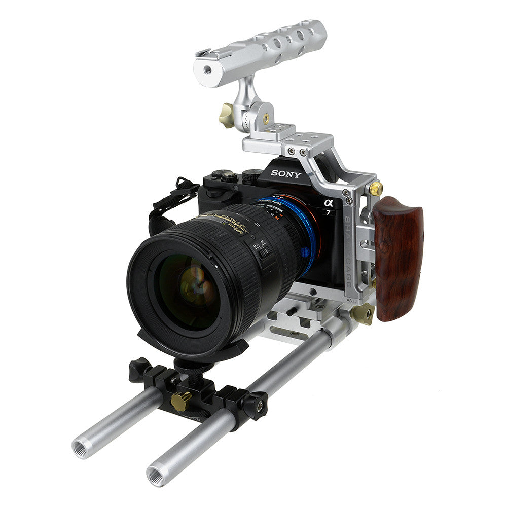Fotodiox Pro Cinema Sharkcage for Sony α7-Series Cameras (α7, α7R, α7S) - Skeleton Housing, Protective Video Cage