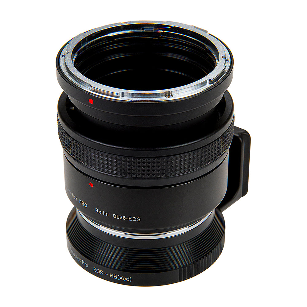 Fotodiox Pro Lens Mount Double Adapter, Rolleiflex SL66 Series and Canon EOS (EF / EF-S) D/SLR Lenses to Hasselblad XCD Mount Mirrorless Digital Cameras with Built-In Focusing Helicoid