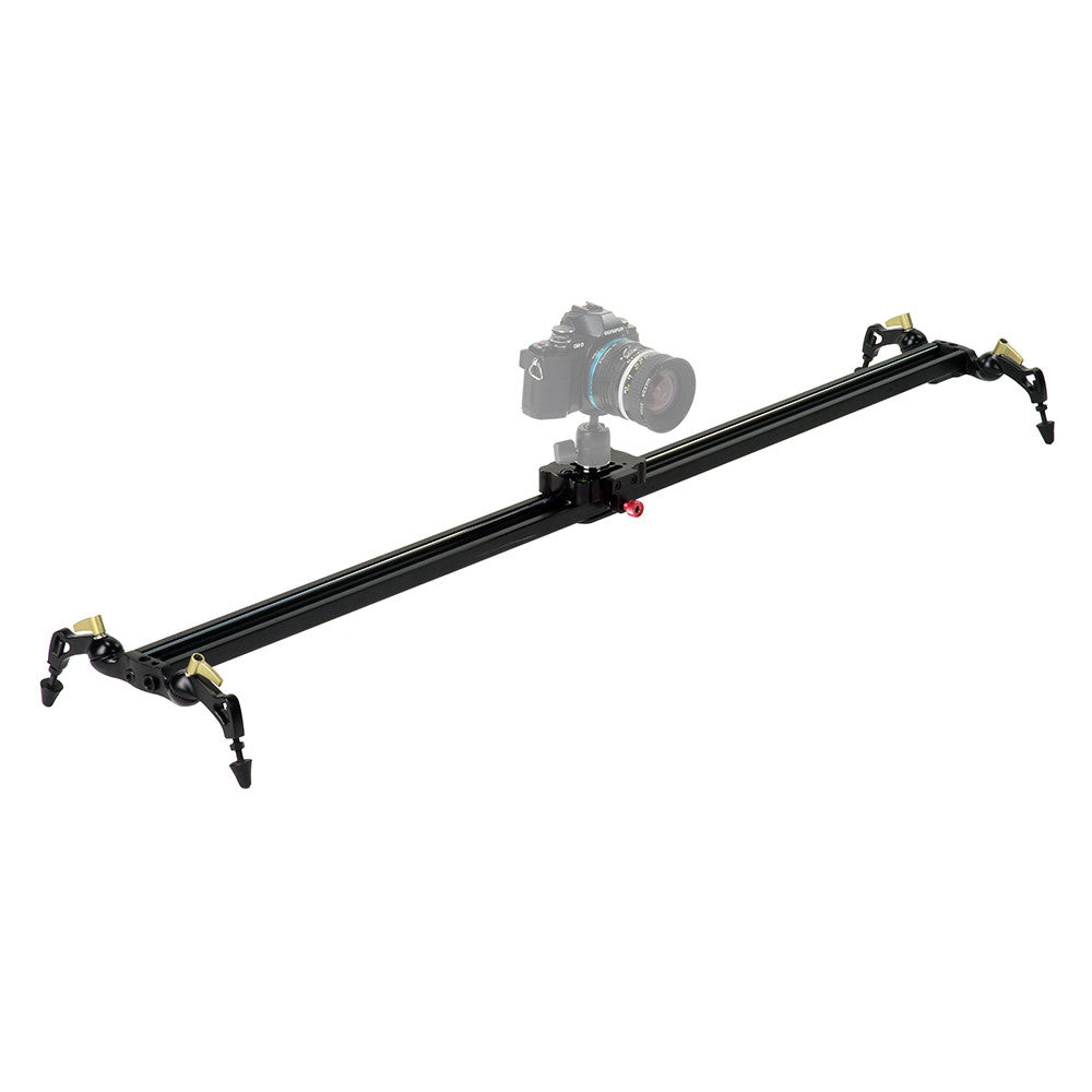 Fotodiox Pro SlideCam 1000 - 39" Video Slider Stabilizer, DSLR Camera Track Slider, Linear Stabilization Rail System With Ball-Bearing Slide Mechanism, Adjustable Legs and Carrying Case