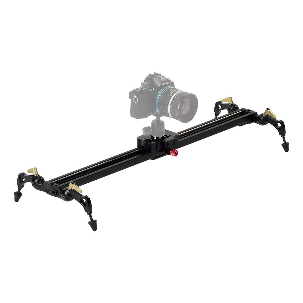 Fotodiox Pro SlideCam 600 - 24" Video Slider Stabilizer, DSLR Camera Track Slider, Linear Stabilization Rail System With Ball-Bearing Slide Mechanism, Adjustable Legs and Carrying Case