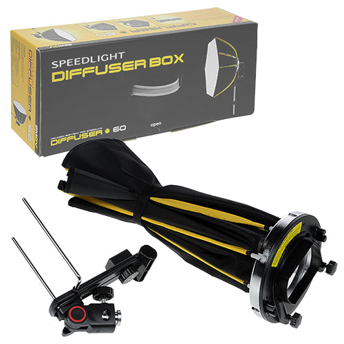 SMDV Diffuser 60 Smart Softbox - Professional 20x24" Rigid Softbox for Speedlight Flash
